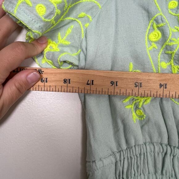 Anthropologie The Somerset Mini Dress: Embroidered Linen Edition Sz Large - Picture 10 of 11